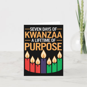 Happy Kwanzaa Candles Africa Holiday African Ameri Karte