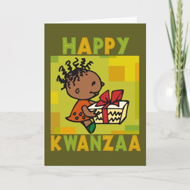 Happy Kwanzaa Card Feiertagskarte (Vorderseite)