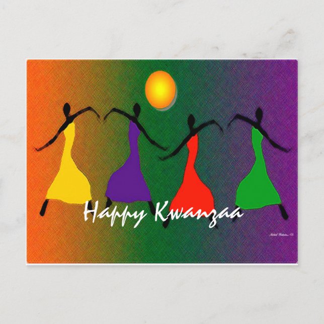 Happy Kwanzaa Card Postkarte (Vorderseite)