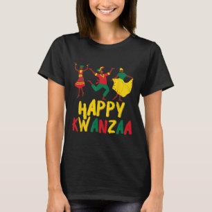 Happy Kwanzaa Feier Sieben Prinzipien Afrikanisch T-Shirt