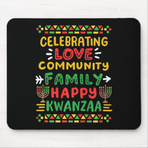 Happy Kwanzaa feiert Liebe Community Men Mousepad