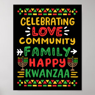 Happy Kwanzaa feiert Liebe Community Men Poster