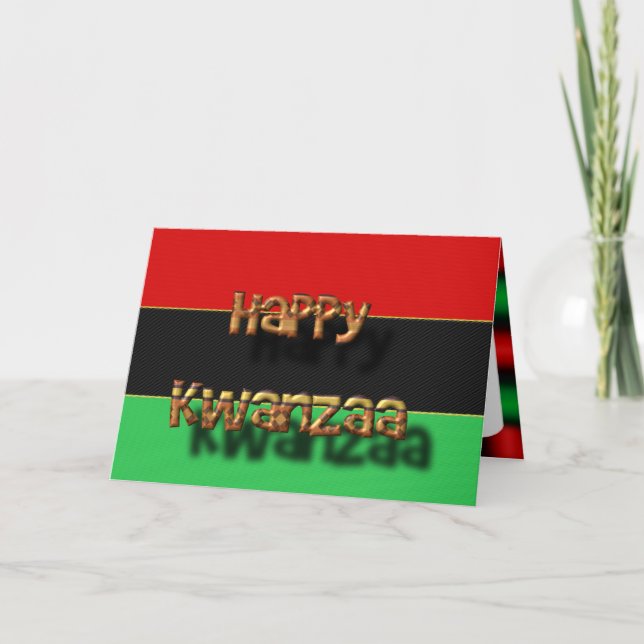 Happy Kwanzaa Feiertagskarte (Vorderseite)