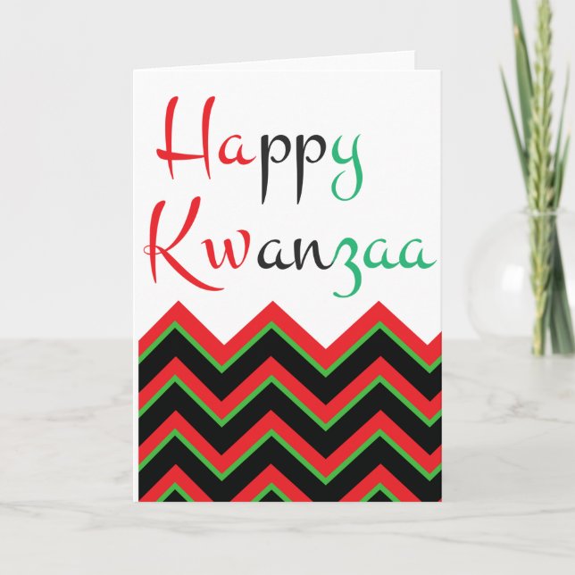 Happy Kwanzaa Feiertagskarte (Vorderseite)