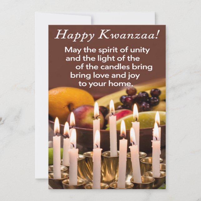 Happy Kwanzaa Feiertagskarte (Vorderseite)