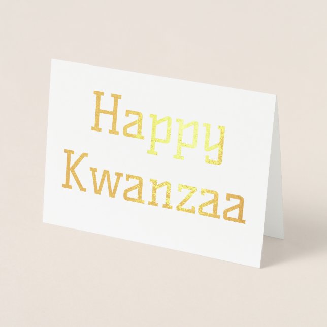 Happy Kwanzaa Folienkarte (Vorderseite)