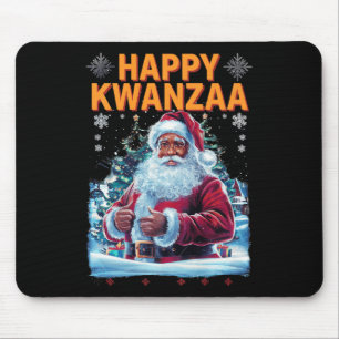 Happy Kwanzaa Frohe Weihnachten Afrikanischer Amer Mousepad
