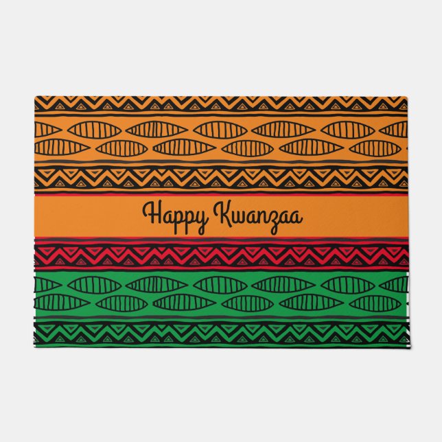 Happy Kwanzaa Fußmatte (Vorderseite)