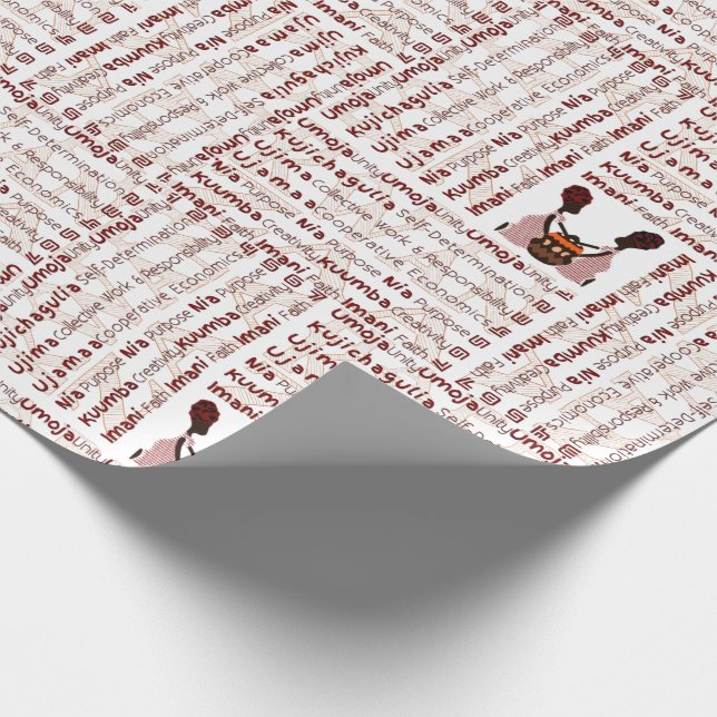 Happy Kwanzaa Geschenkpapier (Ecke)