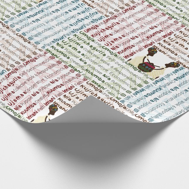 Happy Kwanzaa Geschenkpapier (Ecke)