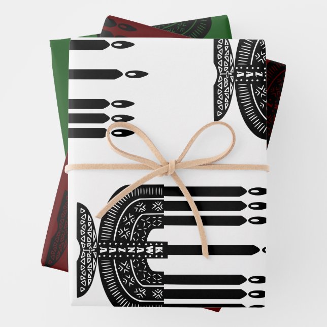 Happy Kwanzaa Geschenkpapier Set (Beispiel)