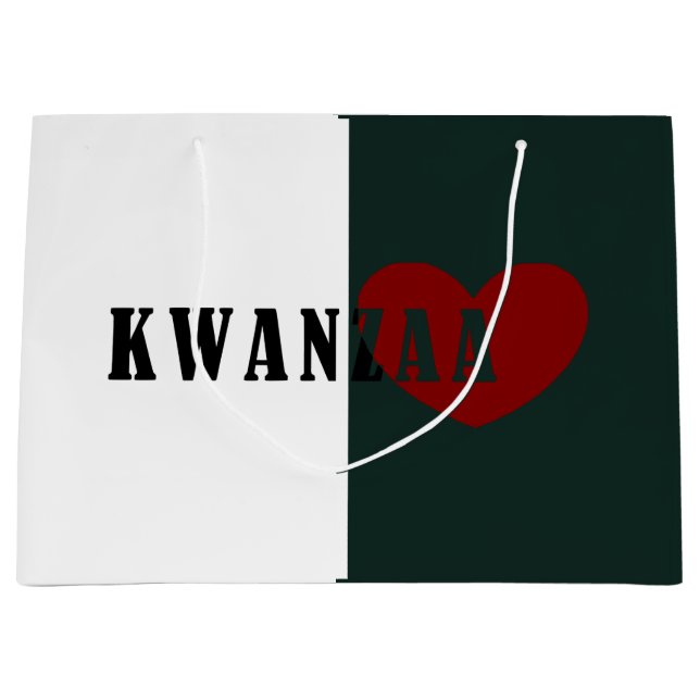 Happy Kwanzaa Große Geschenktüte (Vorderseite)