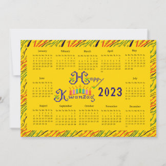 Happy Kwanzaa Handkalender Einladung