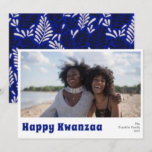 Happy Kwanzaa Holiday Foto Card Feiertagskarte