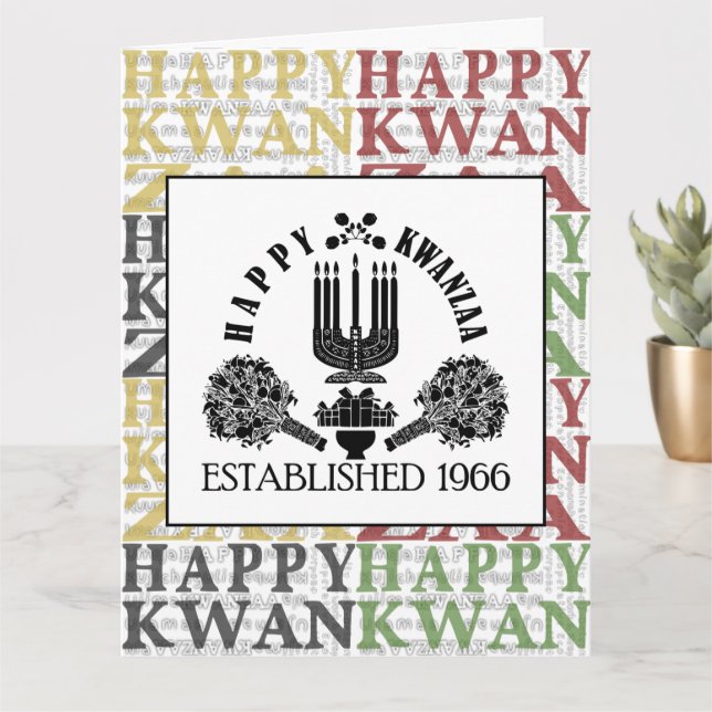 Happy Kwanzaa Karte (Kleine Pflanze)