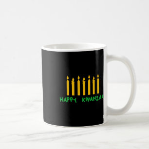 Happy Kwanzaa Kinara Seven Candles Principles of K Kaffeetasse
