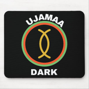 Happy Kwanzaa Kinara-ujamaa Grundsätze von Kwanzaa Mousepad