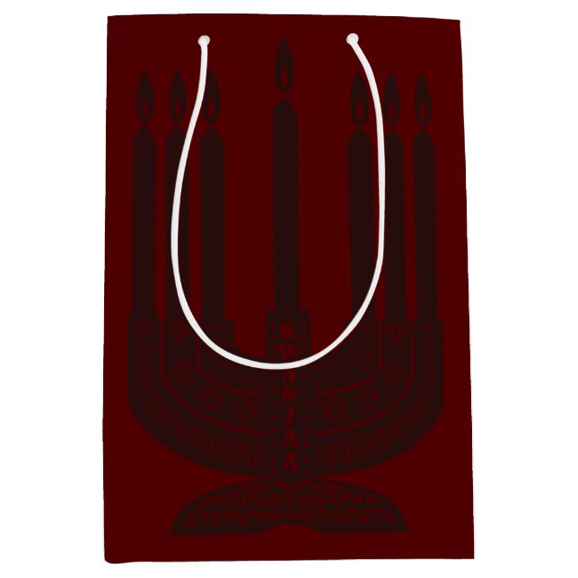 Happy Kwanzaa Mittlere Geschenktüte (Vorderseite)