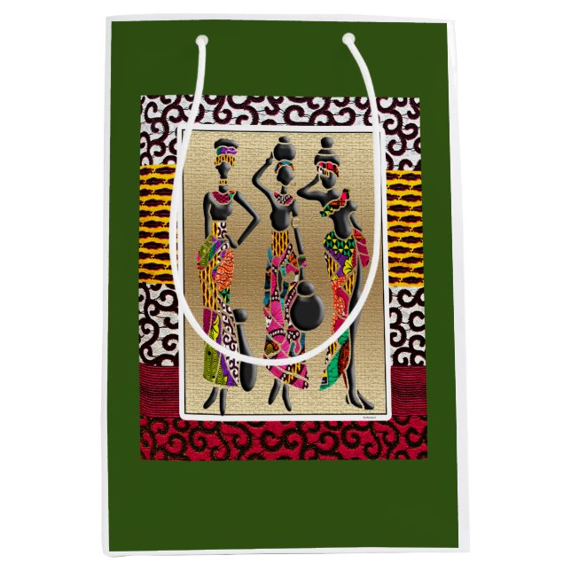 Happy Kwanzaa Mittlere Geschenktüte (Vorderseite)