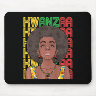 Happy Kwanzaa Pan Afrikanischer Stolz Schwarze Fra Mousepad