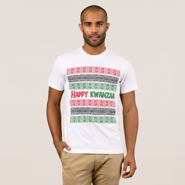 Happy Kwanzaa Patterns T - Shirt (Vorne ganz)