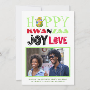 Happy Kwanzaa Photo Carte de voeux Aimer Joy Peace
