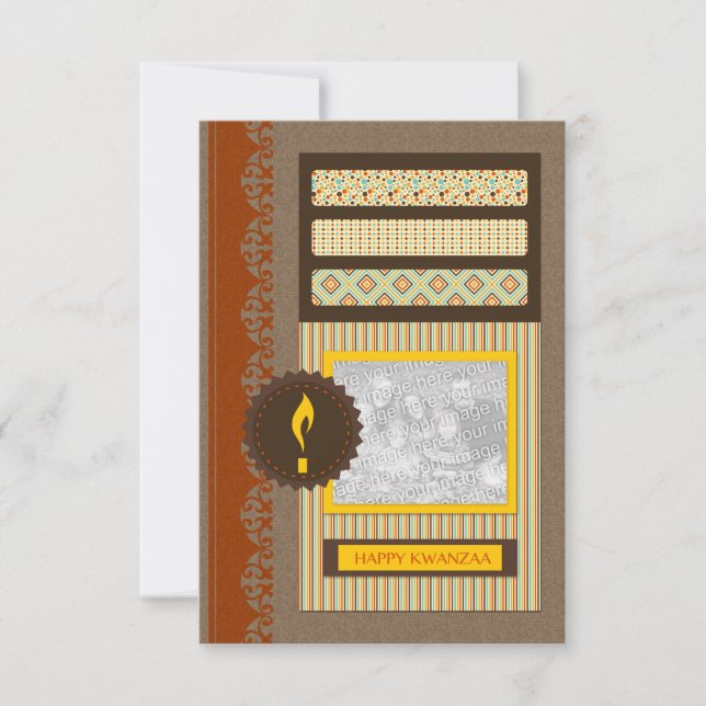 Happy Kwanzaa (Scrapbook) Einladung (Vorderseite)