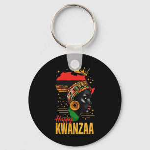 Happy Kwanzaa Sieben Prinzipien der Kwanzaa Frauen Schlüsselanhänger