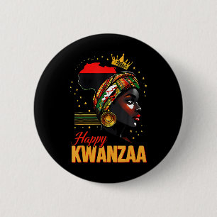Happy Kwanzaa Sieben Prinzipien von Kwanzaa Frauen Button