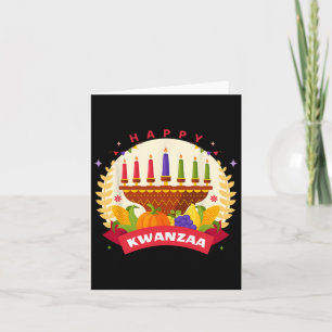 Happy Kwanzaa Sieben Prinzipien von Kwanzaa Kinara Karte
