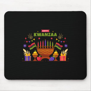 Happy Kwanzaa Sieben Prinzipien von Kwanzaa Kinara Mousepad