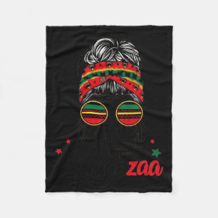 Happy Kwanzaa Sieben Prinzipien von Kwanzaa Messy Fleecedecke