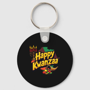 Happy Kwanzaa Weihnachten Afro-Amerikanisches Happ Schlüsselanhänger