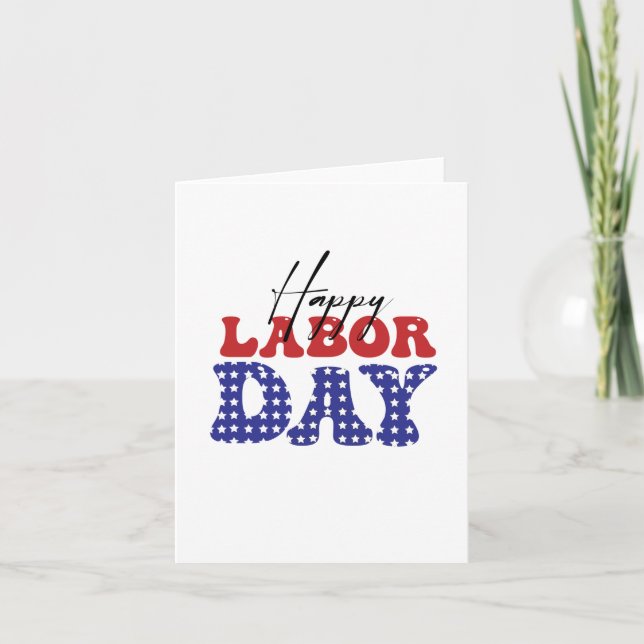 Happy Labour Day Holiday Card Karte (Vorderseite)