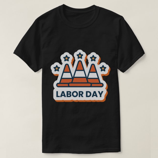 Happy Labour Day New York T-Shirt (Design vorne)