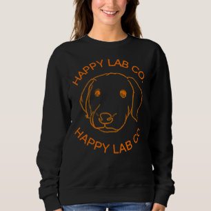 Happy Labrador Orange Labrador Puppy Eyes Labrador Sweatshirt