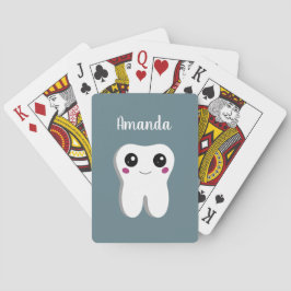 Happy Lächeln Dental Tooth Niedlich Spielkarten