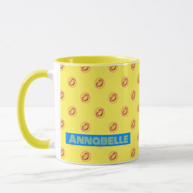 Happy Lächeln Faces Tasse (Links)