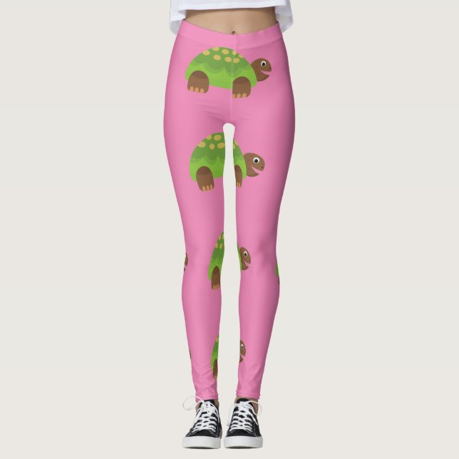 Happy Lächeln Schildkröte Thunder_Cove Leggings (Vorderseite)