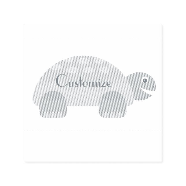 Happy Lächeln Schildkröte Thunder_Cove Permastempel (Design)