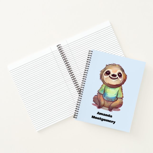 Happy Lächeln Sitzen entspannt Notizbuch (Innenseite)
