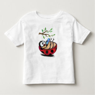 Happy Ladybug mit Phone Funny Kleinkind T-shirt