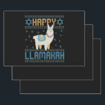 Happy Lamakah Funny Jewish Hanukkah Lama Geschenk Geschenkpapier Set<br><div class="desc">chanukah, Amakah, hanukkah, dreidel, jüdisch, hässlich, Pullover, llama, Weihnachten, gewirkt</div>