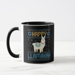 Happy Lamakah Funny Jewish Hanukkah Lama Geschenk Tasse