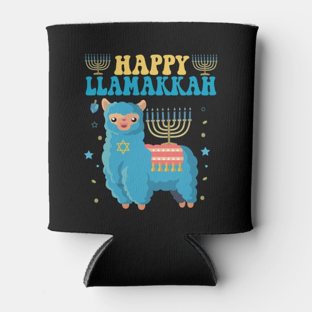 Happy Lamakkah Funny Jewish Alpaca Hanukkah Gesche Dosenkühler (Vorderseite)
