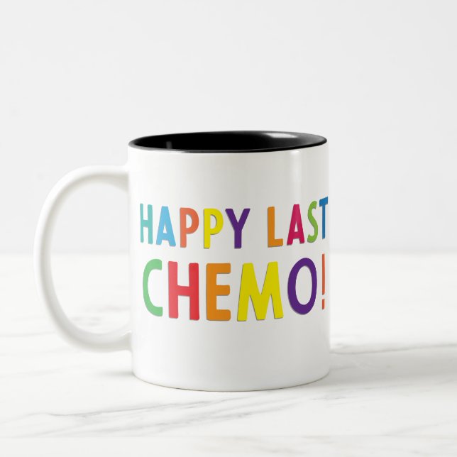 Happy-last-Chemotherapie Zweifarbige Tasse (Links)
