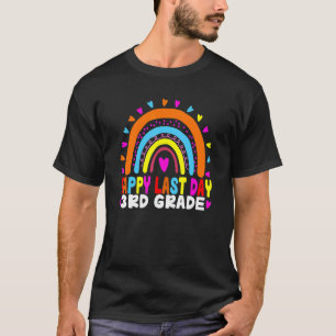 Happy last day of School 3. Grade Rainbow Student T-Shirt