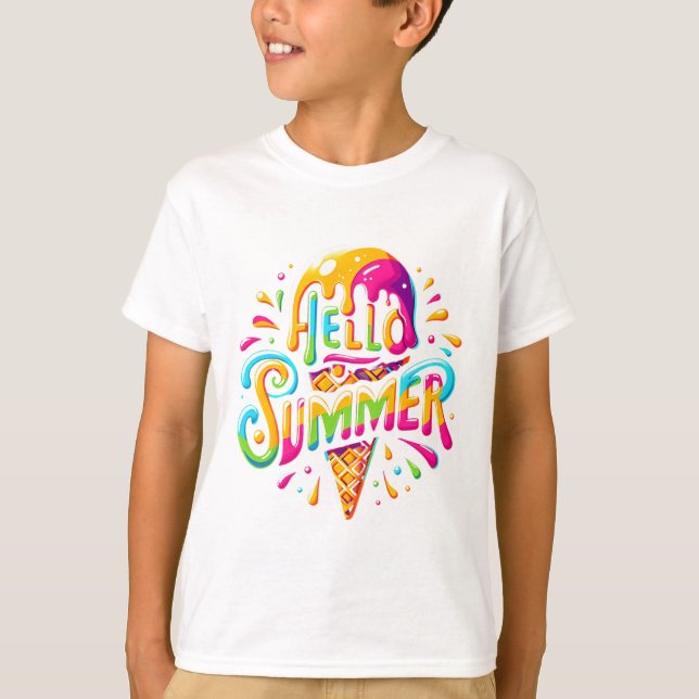 Happy Last Day of School Teachers Student Hello T-Shirt (Vorderseite)