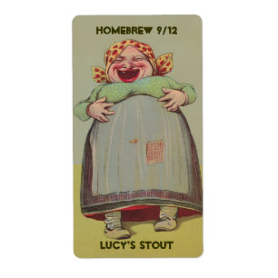 Happy Laughing Lady Zuhause Brewing Bierflasche Et