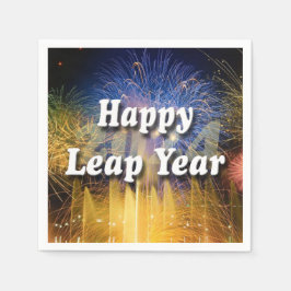 Happy Leap Year 2024 Serviette